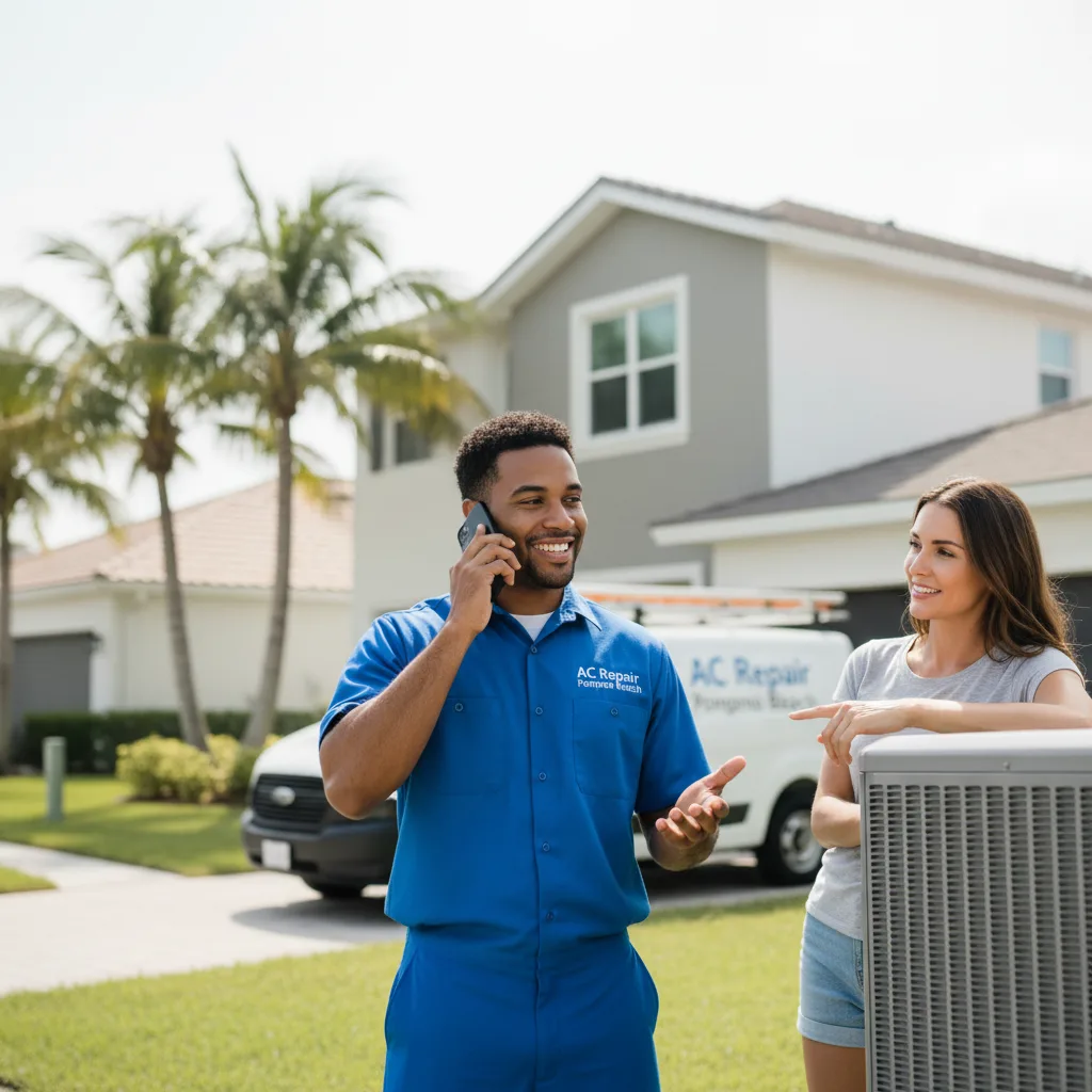 AC Repair Pompano Beach customer support in Hallandale